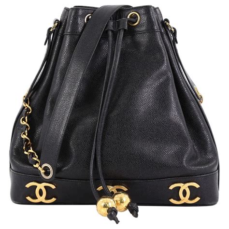 chanel vintage cc bucket bag|vintage chanel backpack price.